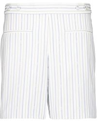 McQueen - Striped Shorts - Lyst