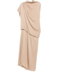 Fabiana Filippi - Robe Drapée À Col Montant - Lyst
