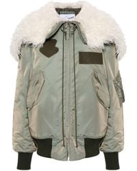 VAQUERA - Giant Faux Fur-trimmed Aviator Jacket - Lyst
