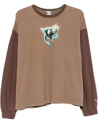 Protocol Index - Graphic-Print Long-Sleeve T-Shirt - Lyst