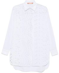 Ermanno Scervino - Hemd Mit Lochstickerei - Lyst