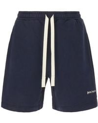 Palm Angels - Logo-Embroidered Bermuda Shorts - Lyst