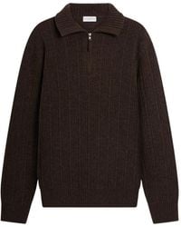 Ballantyne - Ribbed-Knit Half-Zip Sweater - Lyst