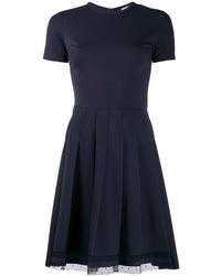 RED Valentino Minikleid mit Schleifenkragen - Blau
