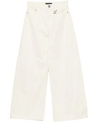 Sportmax - Jean Ample À Patch Logo - Lyst