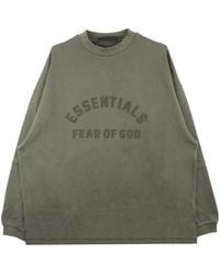 Fear Of God - Logo-Print Cotton Sweatshirt - Lyst