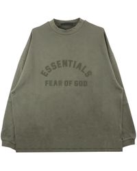 Fear Of God - Logo-Print Cotton Sweatshirt - Lyst