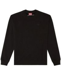 DIESEL - S-Rob-Megoval-D Cotton Sweatshirt - Lyst