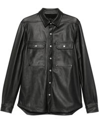 Rick Owens - Outershirt Leather Shirt Jacket - Lyst