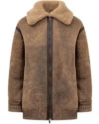 Salvatore Santoro - Shearling-Collar Coat - Lyst