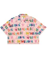 Aape By A Bathing Ape - Short-Sleeve Graphic-Print Shirt - Lyst