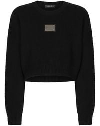 Dolce & Gabbana - Logo Plaque Pullover - Lyst