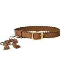 Twinset - Suede Belt With Tassels - Lyst