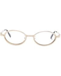 Kuboraum - Maskeh 18 Oval-Frame Glasses - Lyst
