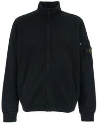 Stone Island - Zip Pocket Sweatshirt - Lyst