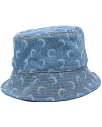 Marine Serre - Crescent Moon-Print Bucket Hat - Lyst