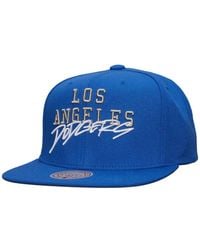Mitchell & Ness - Los Angeles Dodgers Lettering Hat - Lyst