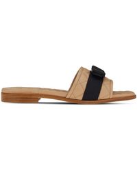 Ferragamo - Quilted slide with Vara bow - Lyst