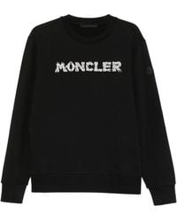 Moncler - Logo-Embroidered Sweatshirt - Lyst