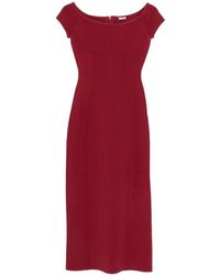 JOSEPH - Foin Off-Shoulder Midi Dress - Lyst