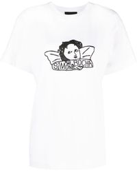 Simone Rocha - Camiseta con estampado gráfico - Lyst