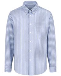 Paolo Pecora - Vertical-Stripe Button-Down Shirt - Lyst