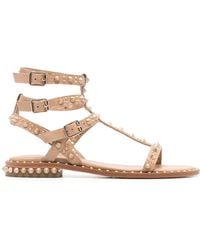 Ash - Pepper Studded Leather Sandals - Lyst