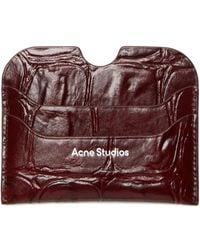 Acne Studios - Leather Card Holder - Lyst