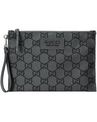 Gucci - GG Recycled Polyester Clutch - Lyst