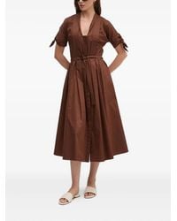 Sandro Ferrone - Vestido midi con cinturón - Lyst