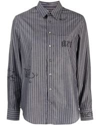 Zadig & Voltaire - Taskiz Rhinestone-embellished Striped Shirt - Lyst