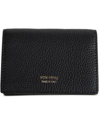 Tom Ford - Kartenetui Aus Strukturiertem Leder - Lyst