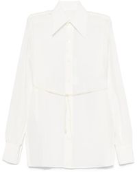 MM6 by Maison Martin Margiela - Zijden Blouse - Lyst