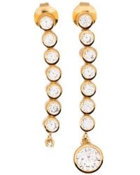 COMPLETEDWORKS - Pendientes Asimétricos Con Perla Y Zirconia - Lyst