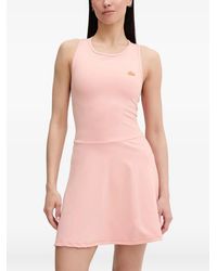 Lacoste - Minikleid Mit Logo-Patch - Lyst