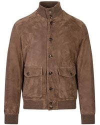 Stewart - Button-Up Suede Jacket - Lyst