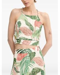 Guess - Floral-Print Crop Top - Lyst