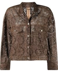Giorgio Brato - Cut Out-Detail Leather Jacket - Lyst