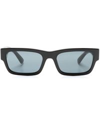 Prada - Logo-engraved Rectangle-frame Sunglasses - Lyst