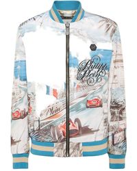Philipp Plein - Monaco Cote D'azur ボンバージャケット - Lyst