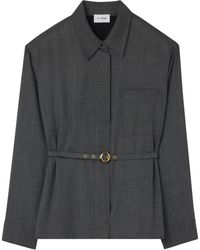 St. John - Jacke Mit Gürtel - Lyst