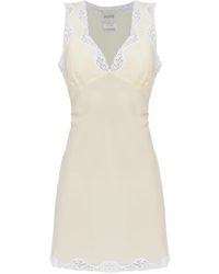 Posse - Robe Courte Tabitha À Bords En Dentelle - Lyst