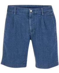 Re-hash - Gimmy Pleated Denim Shorts - Lyst