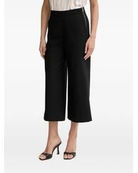 Morgan - Side-Zip Cropped Trousers - Lyst