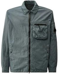 C.P. Company - Panama-R Zipped Lens Overshirt - Lyst