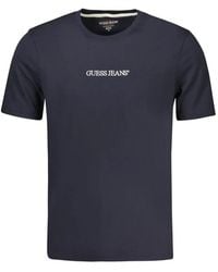 Guess - Katoenen T-Shirt Met Logoprint - Lyst