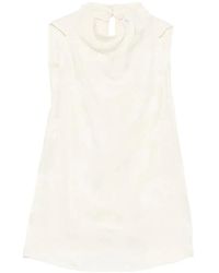 forte_forte - Top Sbieco Jaquard Fluido Bouquet - Lyst