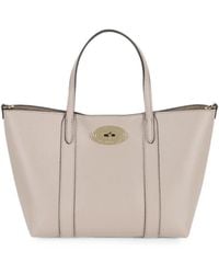Mulberry - Mini Bayswater Grained Tote Bag - Lyst