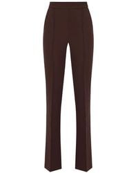 Elisabetta Franchi - Lightweight Crêpe Fabric Trousers - Lyst