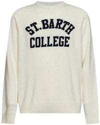 MC2 Saint Barth - Intarsia-Knit Raglan-Sleeve Sweater - Lyst